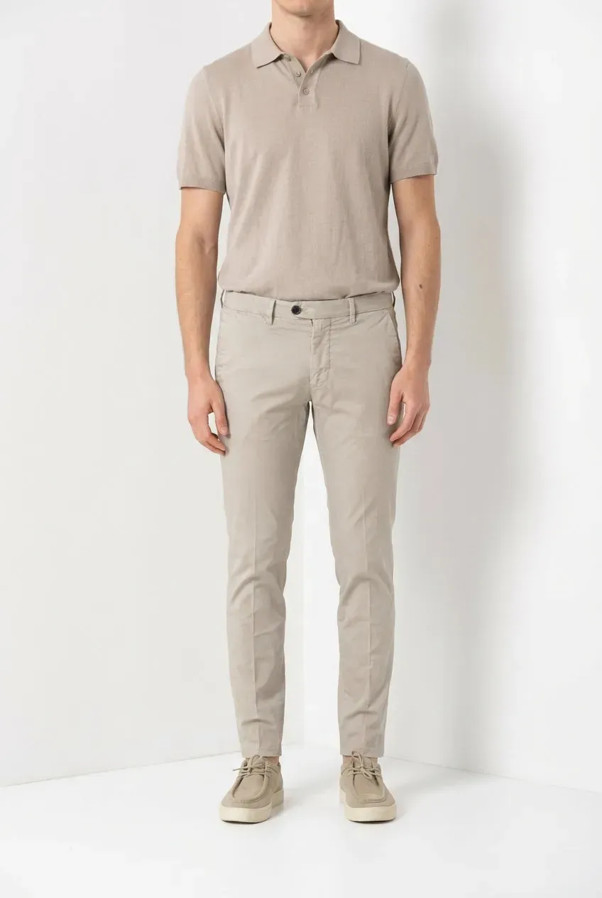 Mason's Torino Delamere chino uomo sabbia slim stretch