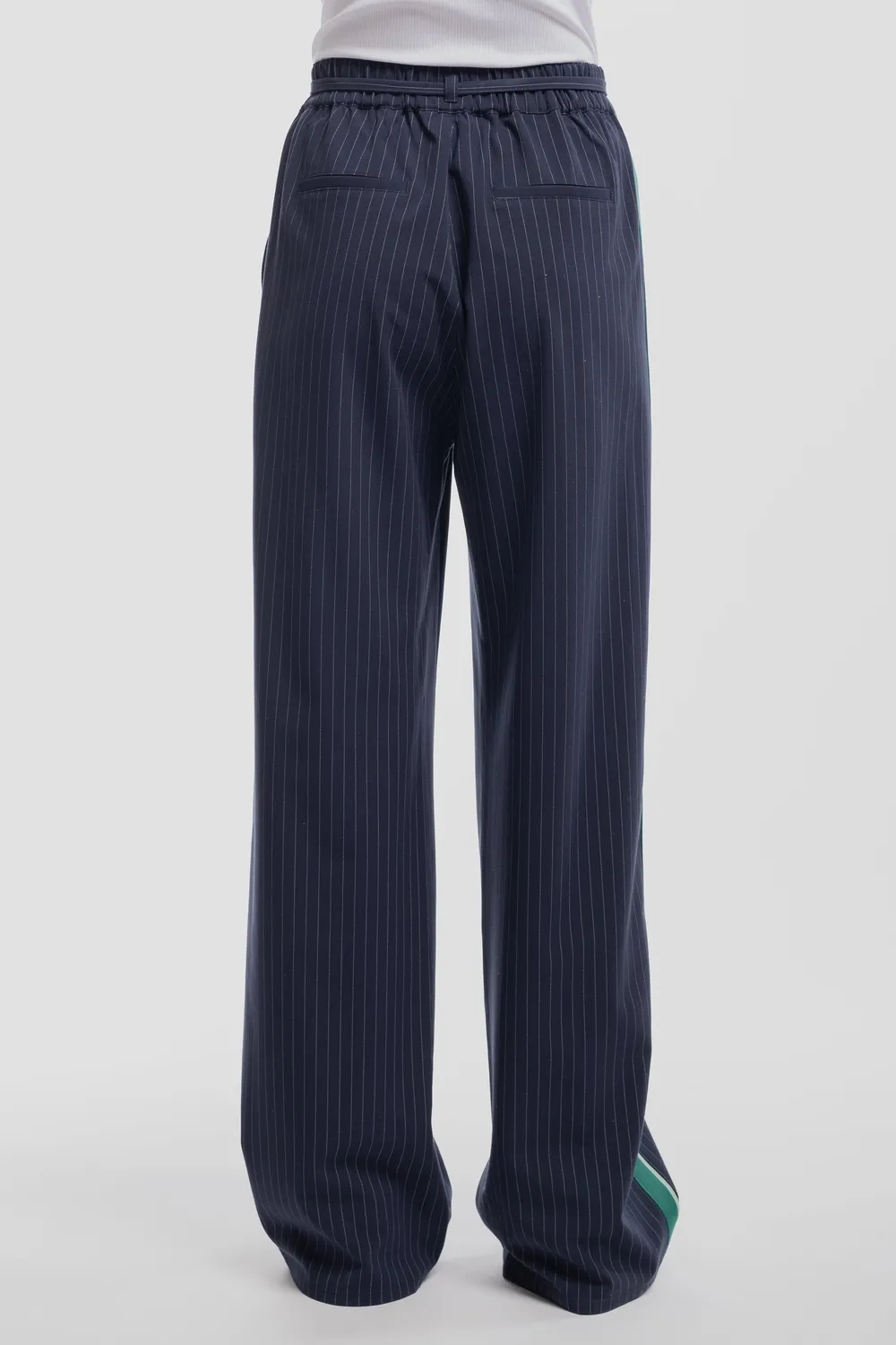 Teddy Smith P-Side Bistretc pantaloni donna total navy righe