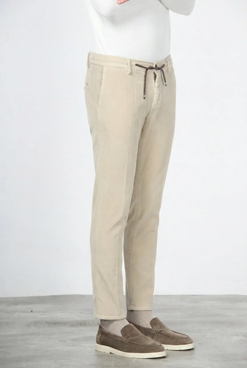Mason's Milano Jogger chino latte velluto extra slim