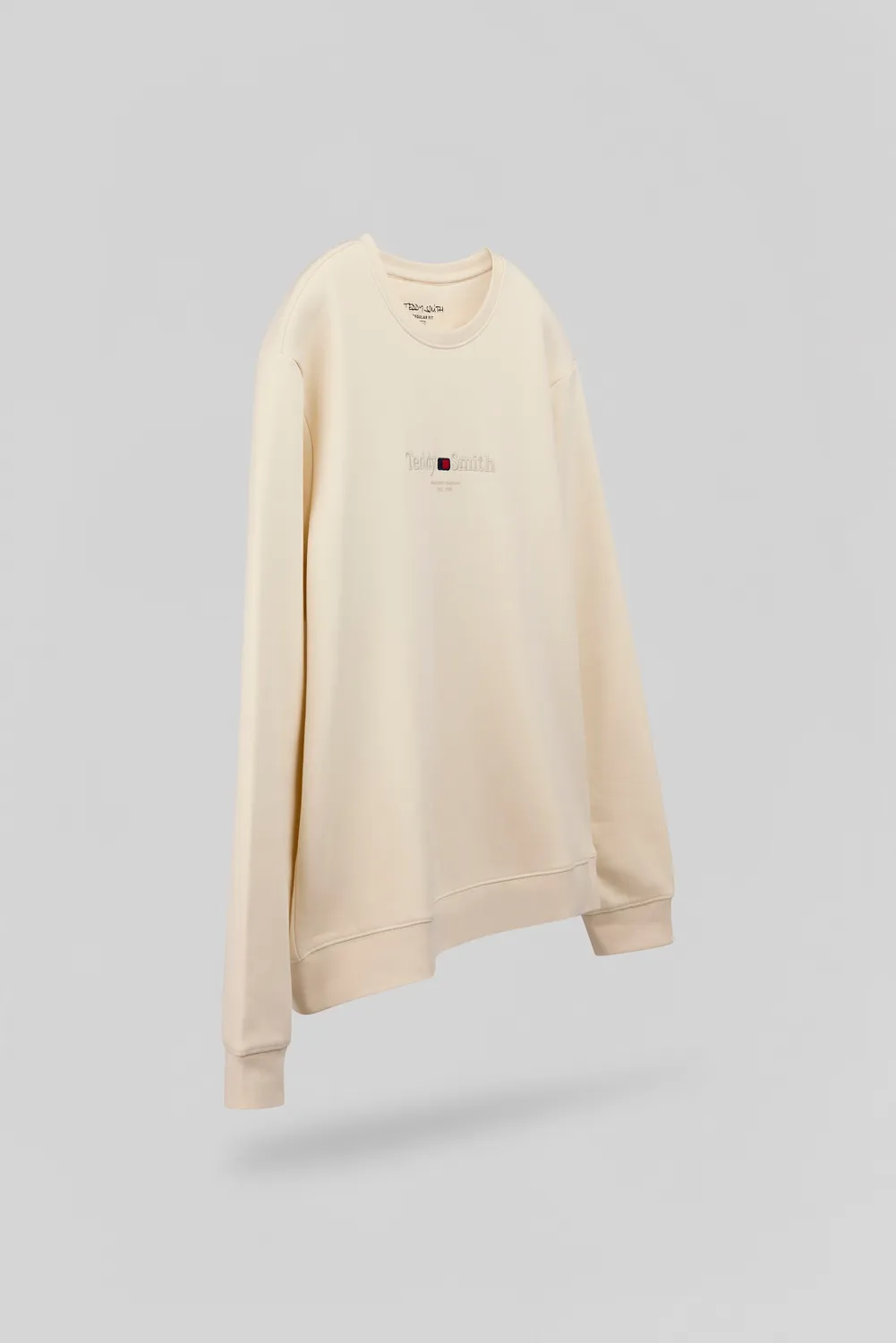 Teddy Smith S-Jim RC Naturel Felpa Uomo Girocollo Beige