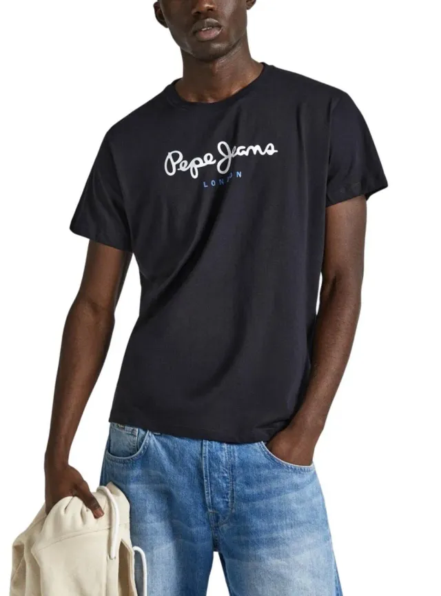 Pepe Jeans Eggo T-shirt uomo blu L cotone