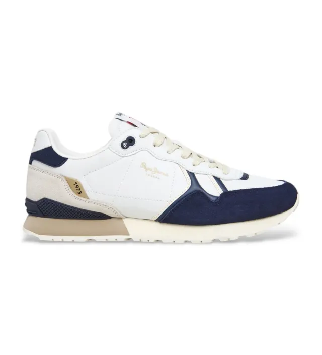 Pepe Jeans Brit Ivy M Sneaker uomo blu 40 pelle