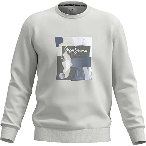 Pepe Jeans Oldwive Crew felpa uomo L bianca girocollo