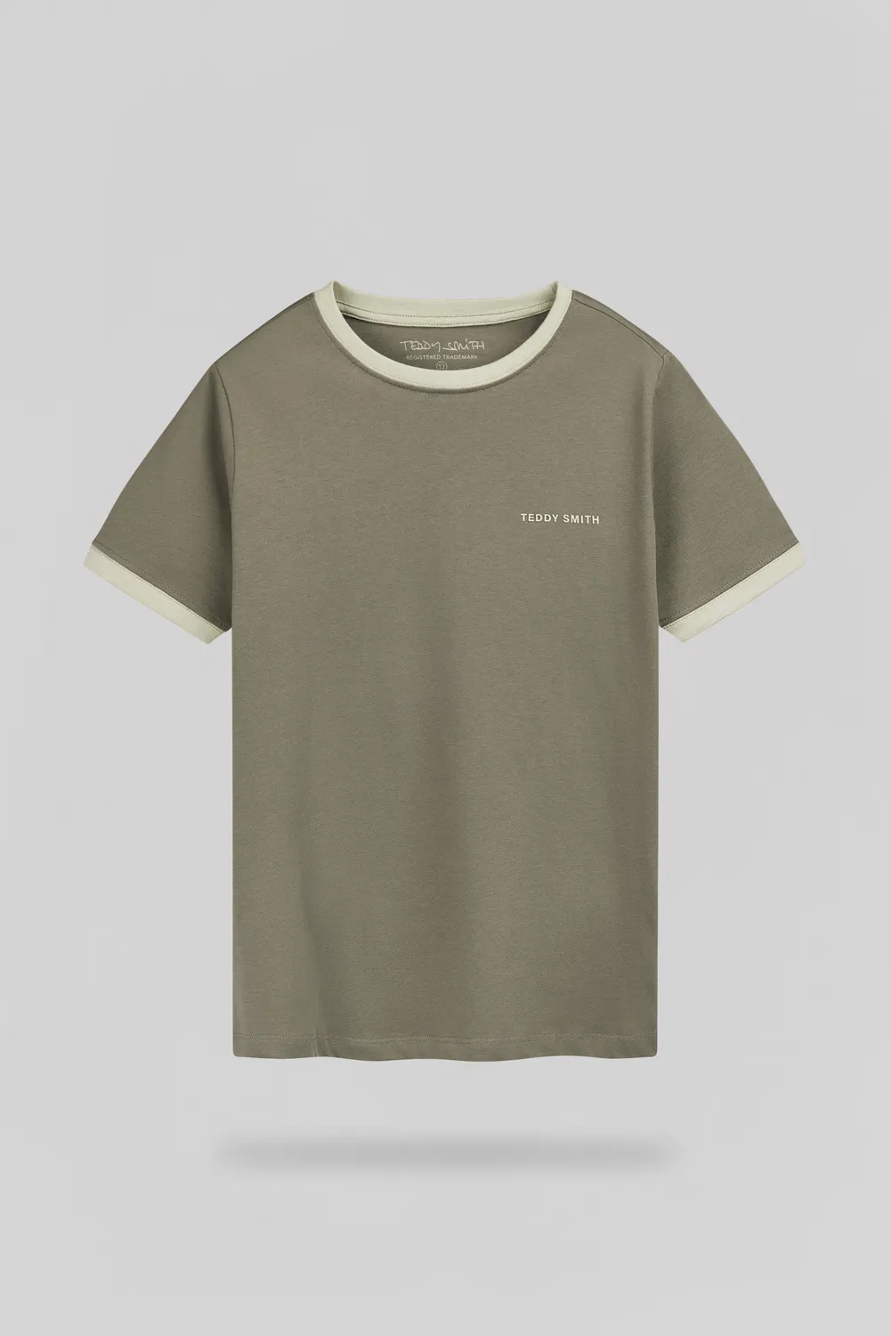 Teddy Smith The-Tee 2 R T-Shirt Bambino Dusty Kaki