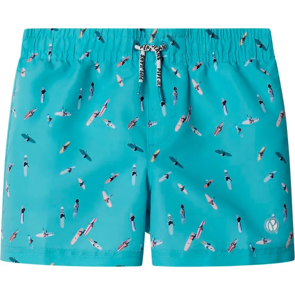 Pepe Jeans Surf Swimshort Costume Ragazzo 12 Anni Turchese