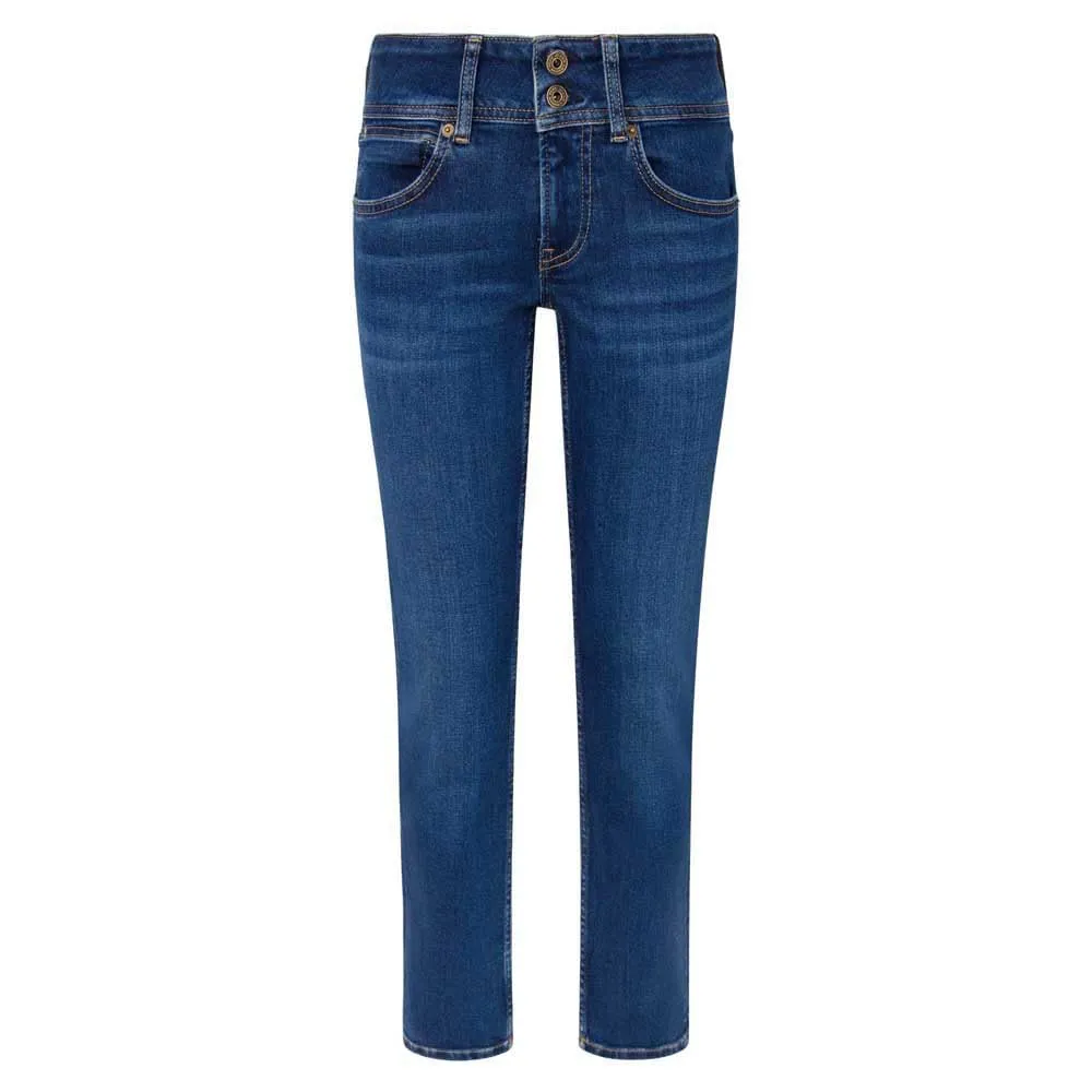 Pepe Jeans Venus jeans donna slim vita bassa blu denim