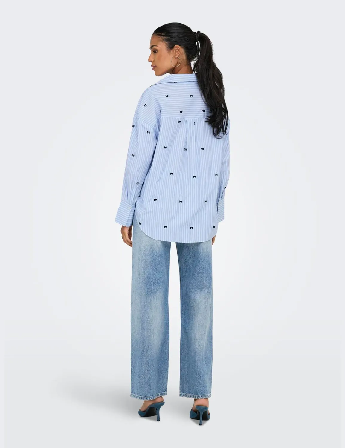 ONLY Onloregon camicia donna tinta unita