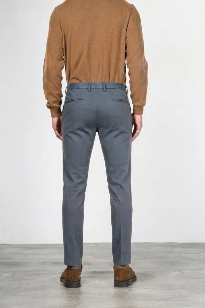 Mason's Torino Flex chino uomo grigio slim raso