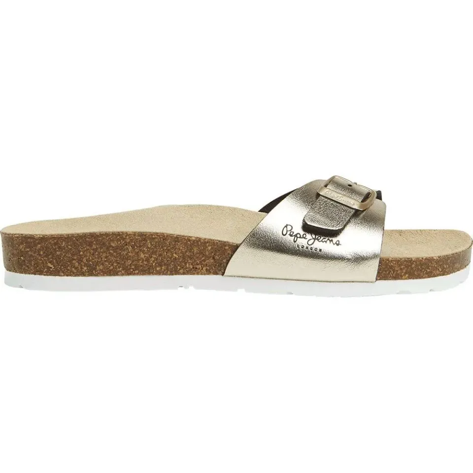 Pepe Jeans Oban Metal W sandali giallo dorato sughero