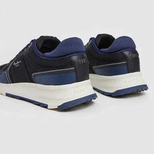 Pepe Jeans Joy One M sneakers uomo nero suola TPR