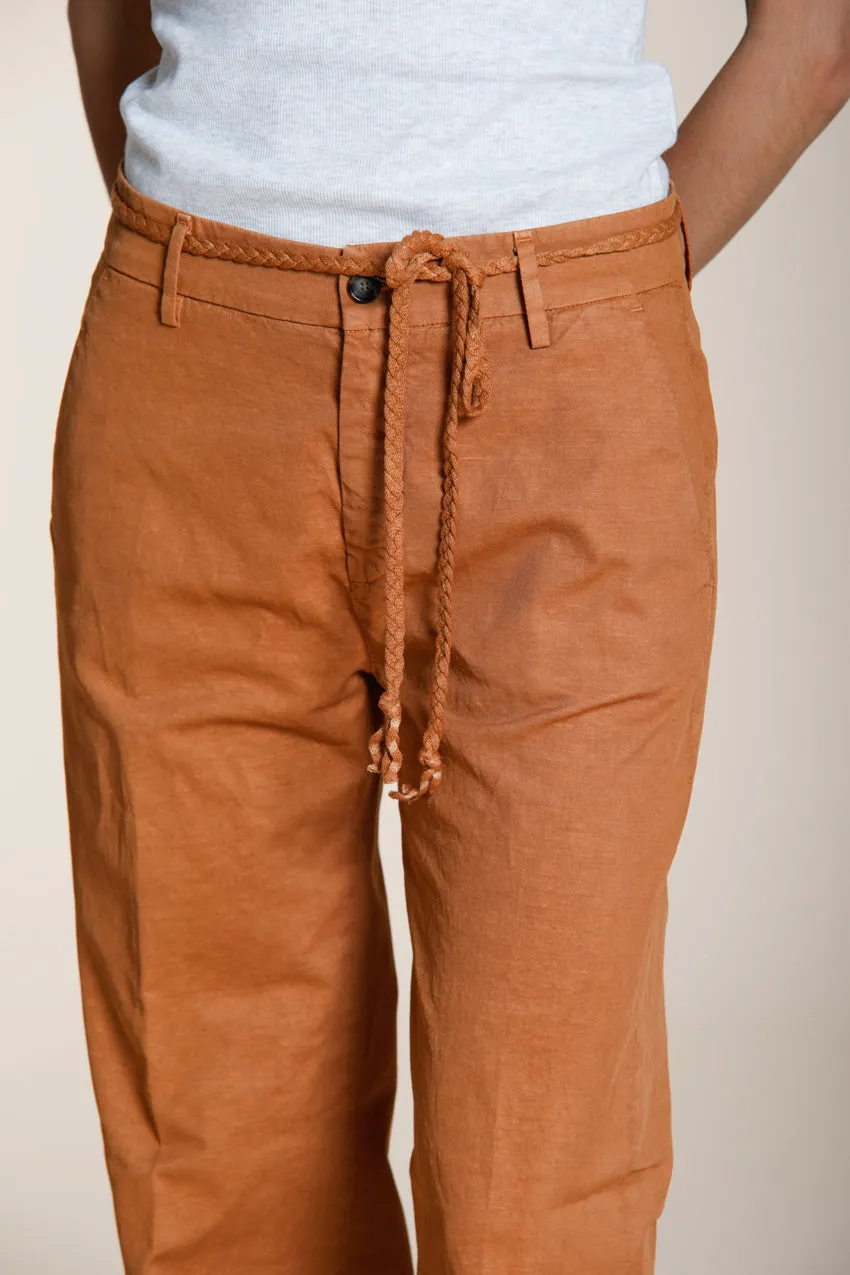Mason's New York Straight chino donna mattone lino