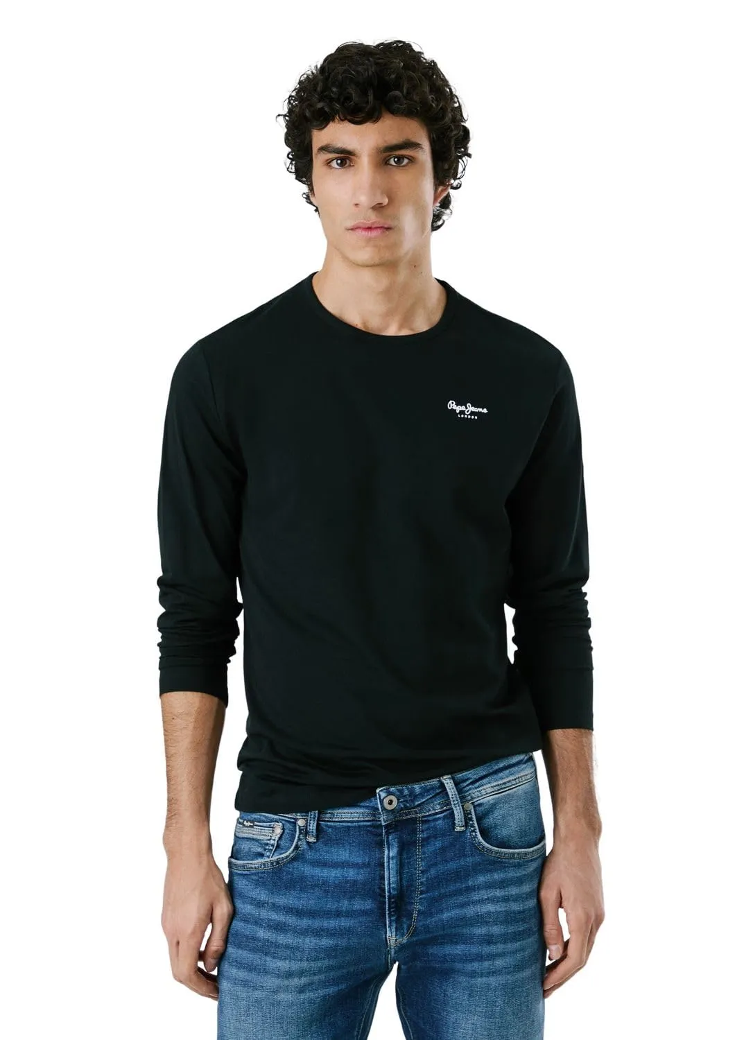 Pepe Jeans Original Basic maglia uomo slim maniche lunghe