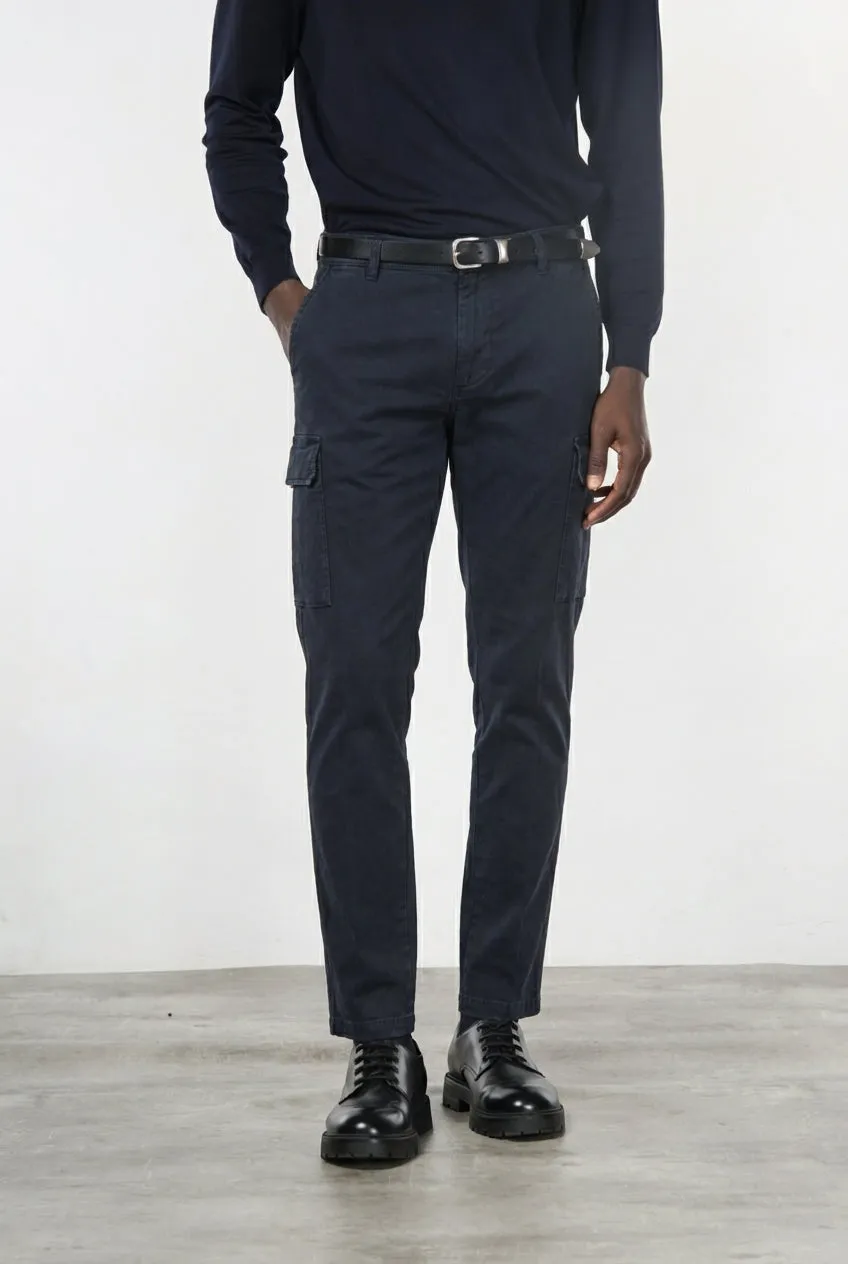 Mason's Chile pantalone cargo blu notte extra slim