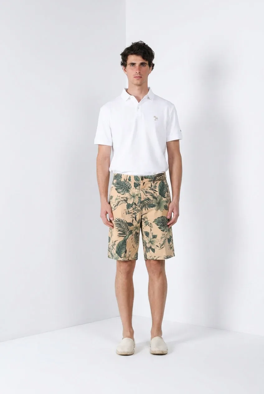 Mason's Leopardi polo uomo bianca piquet cotone
