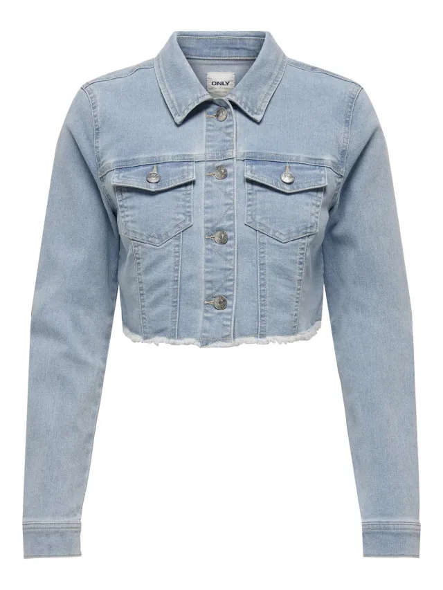 ONLY Onlwonder Denim Jacket giacca denim Light Blue Denim L
