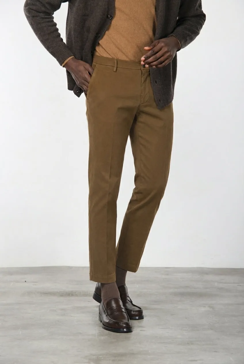 Mason's Milano chino uomo noce gabardina