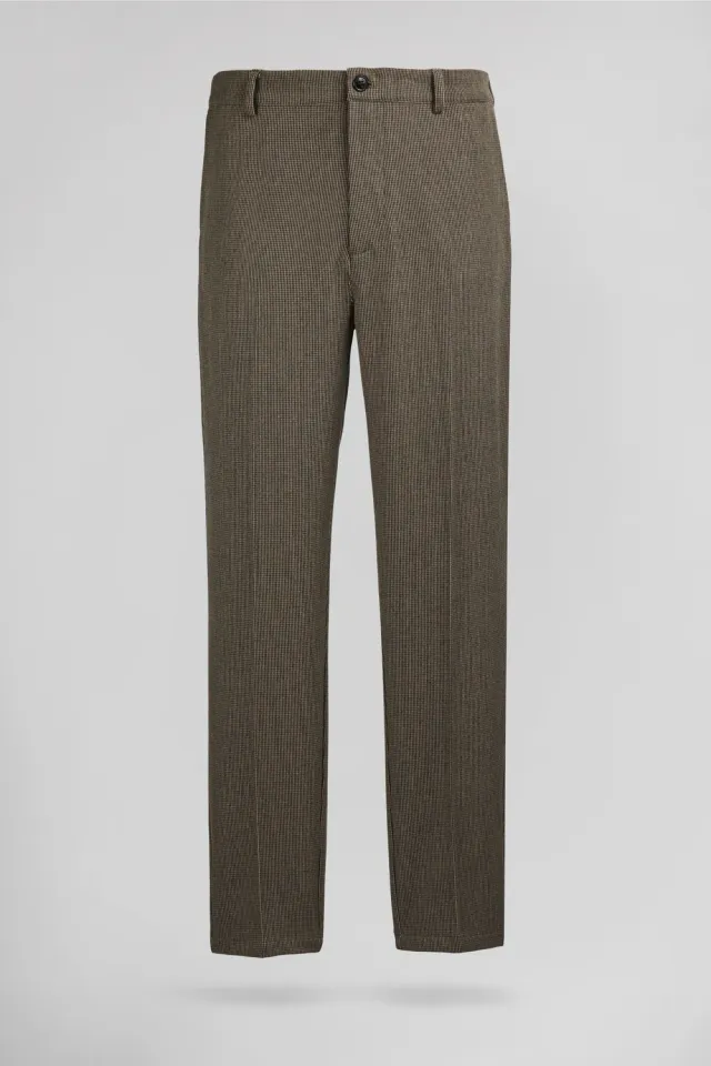 Teddy Smith P-Conrad pantalone uomo beige pied-de-poule