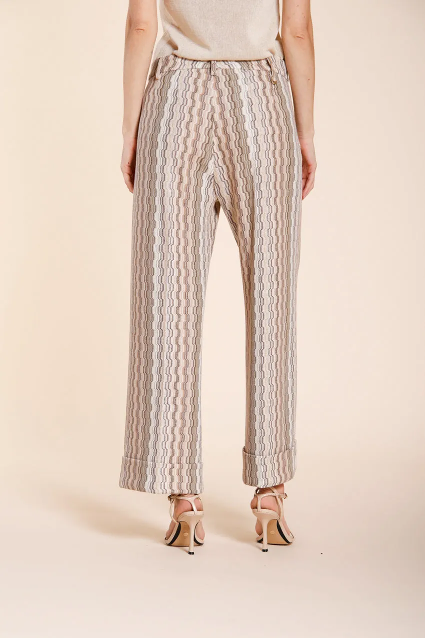 Mason's New York Studio chino donna beige righe straight