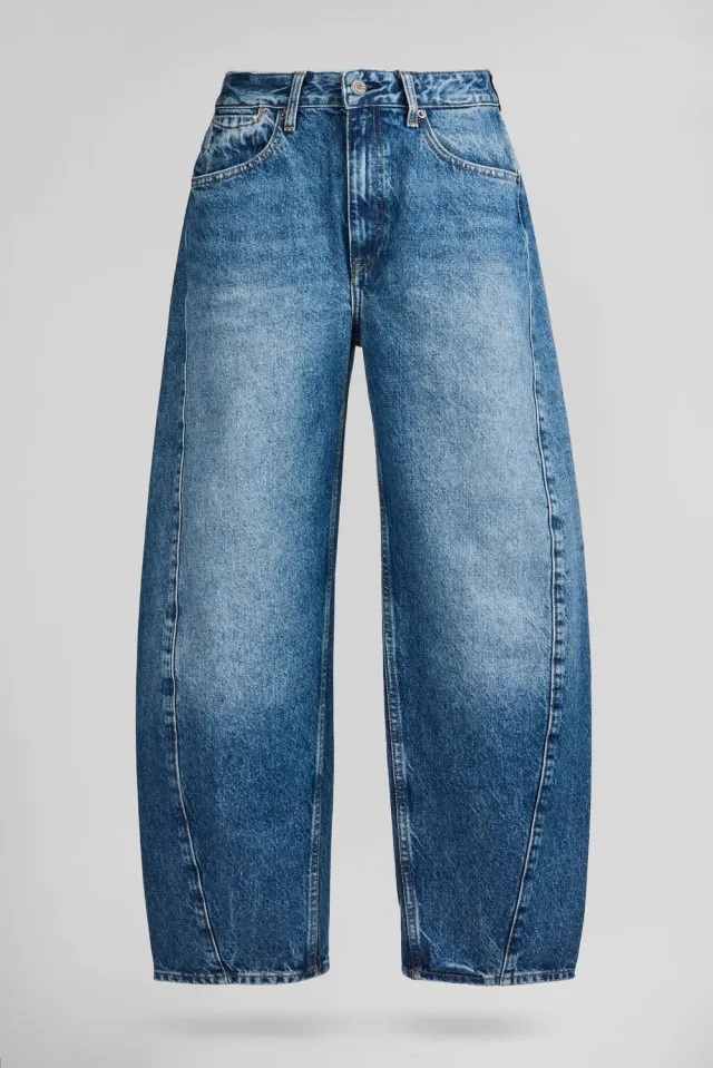 Teddy Smith Bea jeans barrel indigo donna