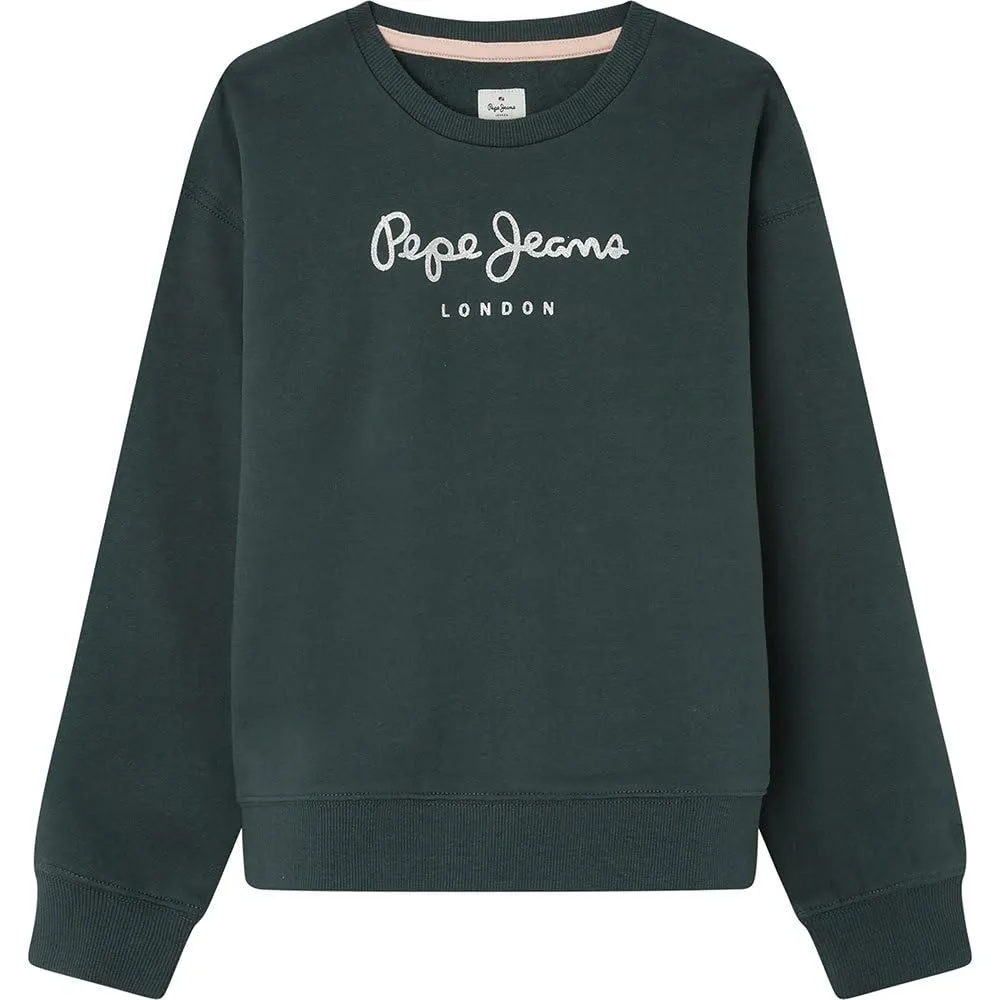 Pepe Jeans Winter Rose Felpa Bambina 10 Anni Verde