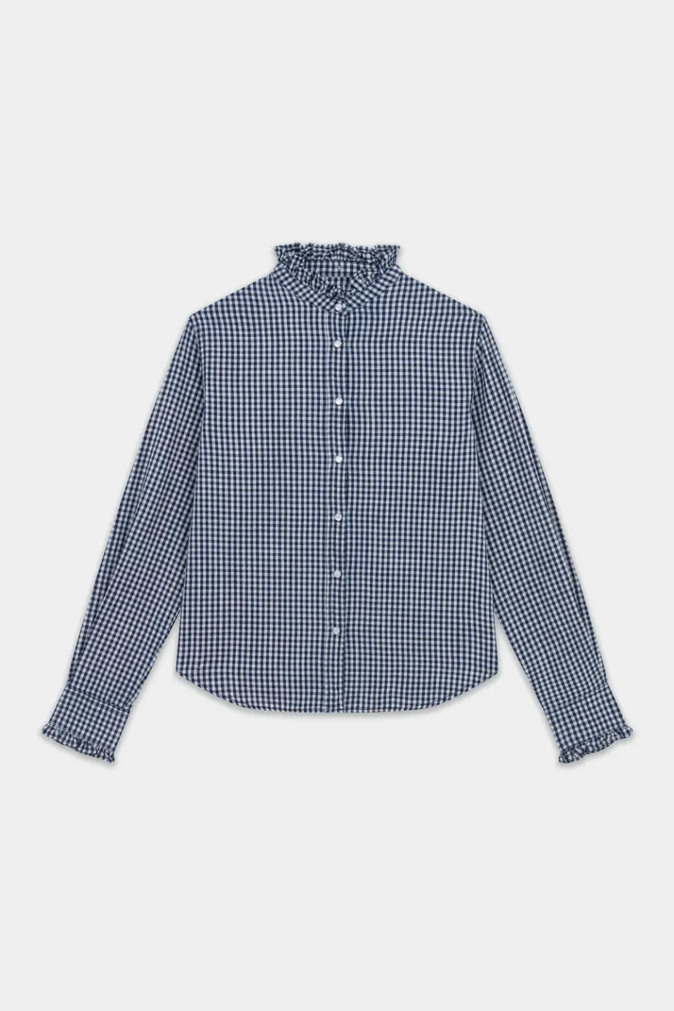 acquaverde Gaby camicia vichy navy/white