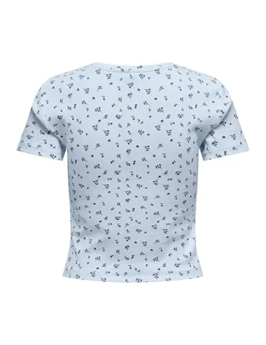 ONLY ONLFENJA Life SS AOP top cachemire blue XXL