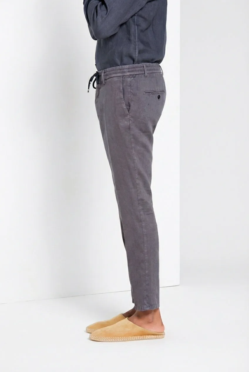 Mason's Milano Jogger pantalone chino carta da zucchero lino