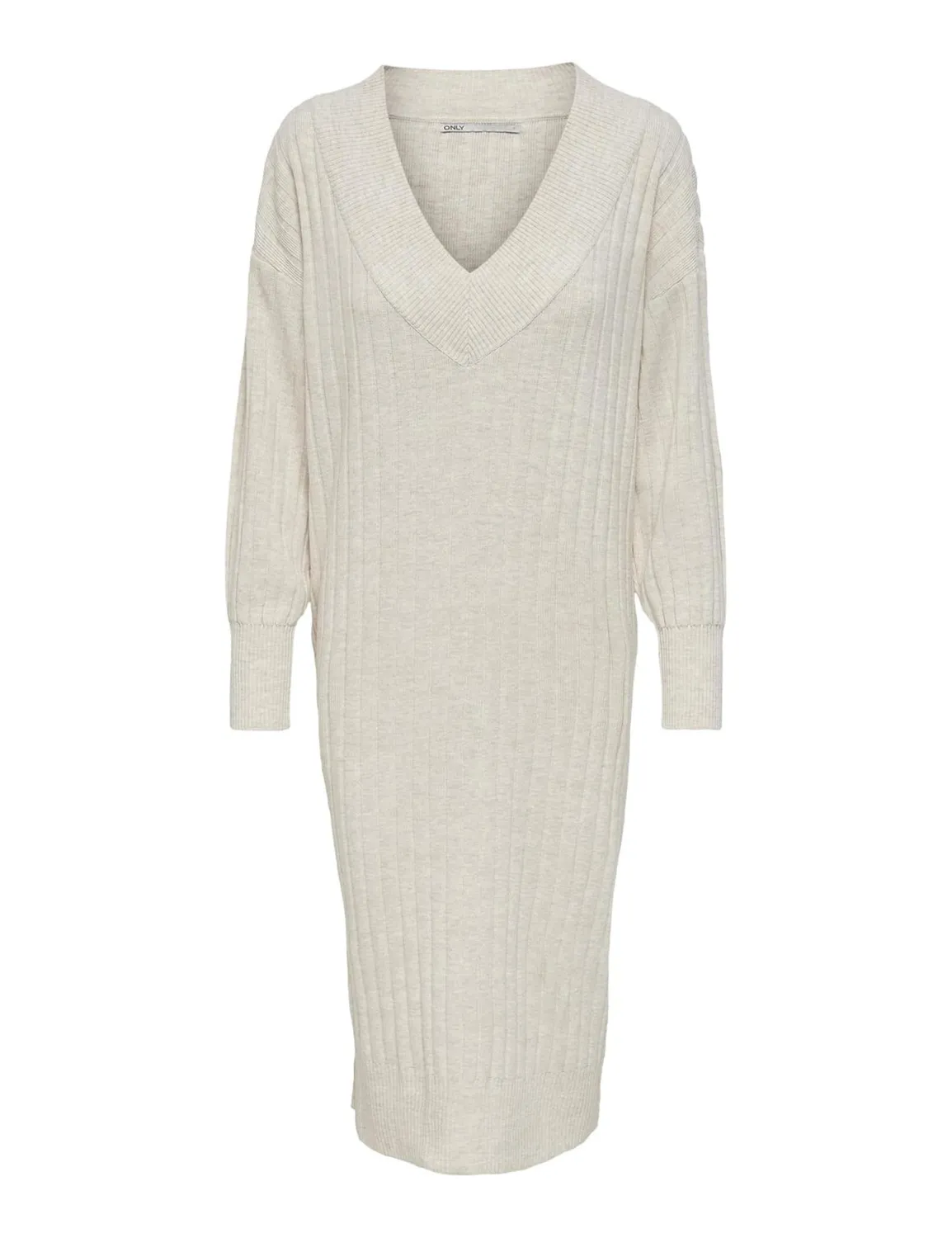 ONLY Onlnew abito midi maglia manica lunga coste