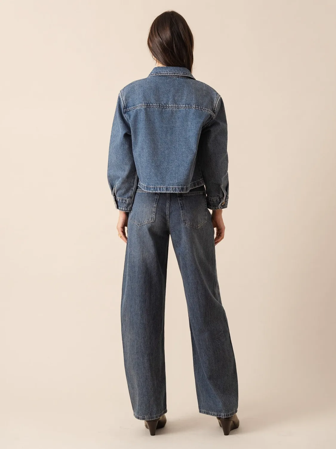 Oraije Brune Jeans Barrel Blu Stone