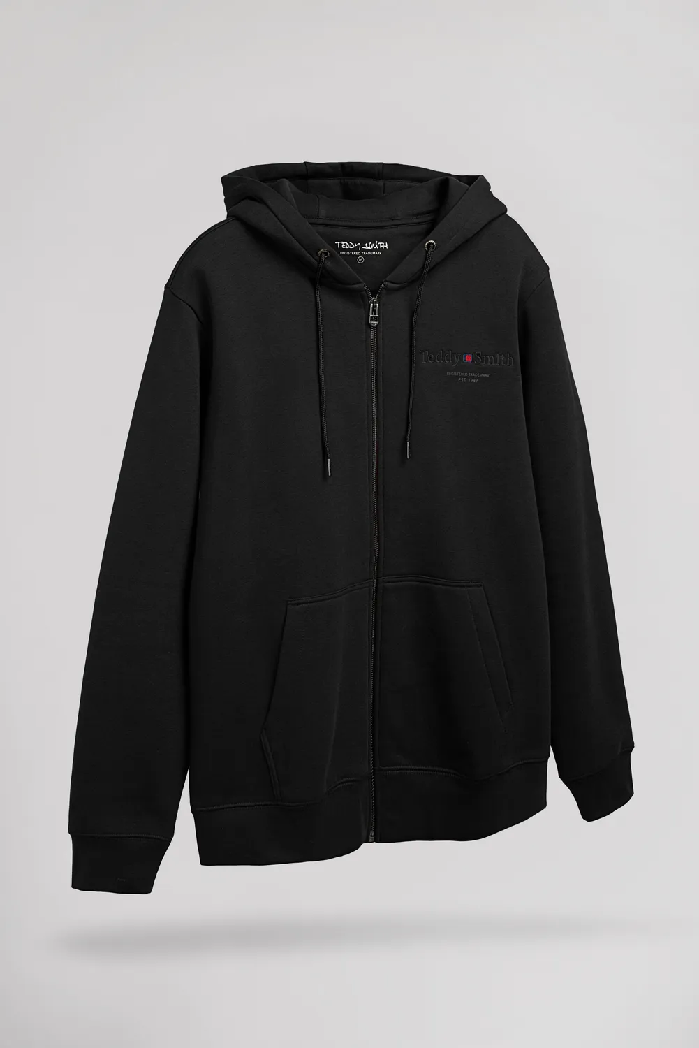 Teddy Smith Giclass Felpa Zip Cappuccio Nero