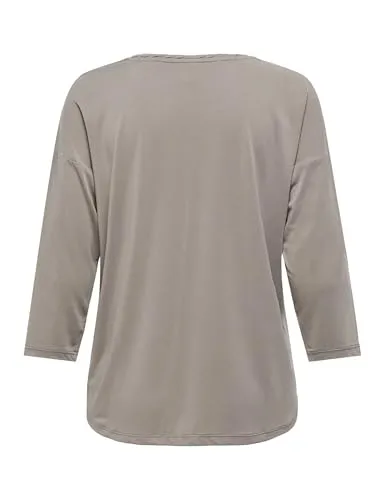 ONLY Onlhannah 3/4 top donna XS cenere manica 3/4