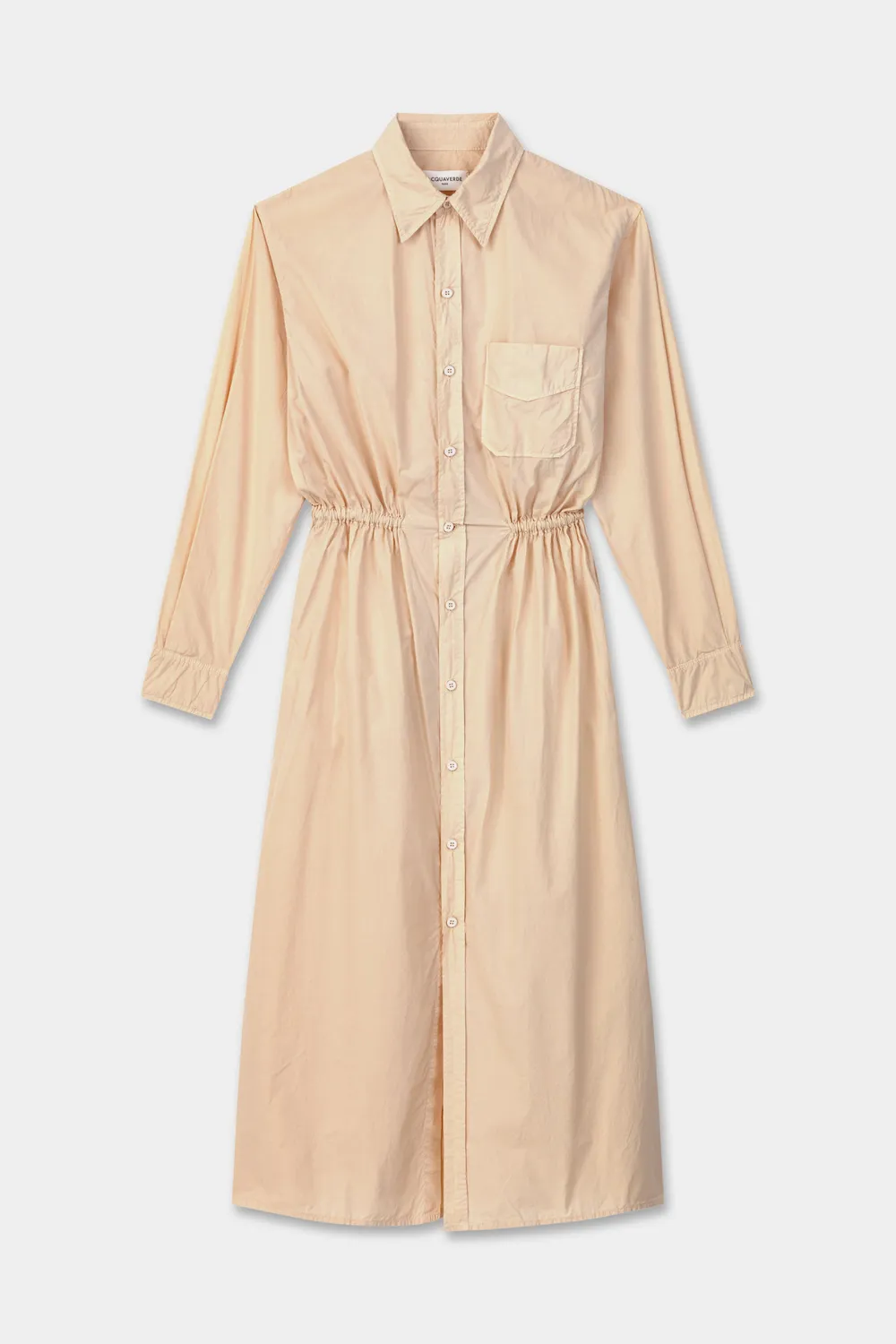 Acquaverde Bella Abito Giallo Mais Gabardine Lunga