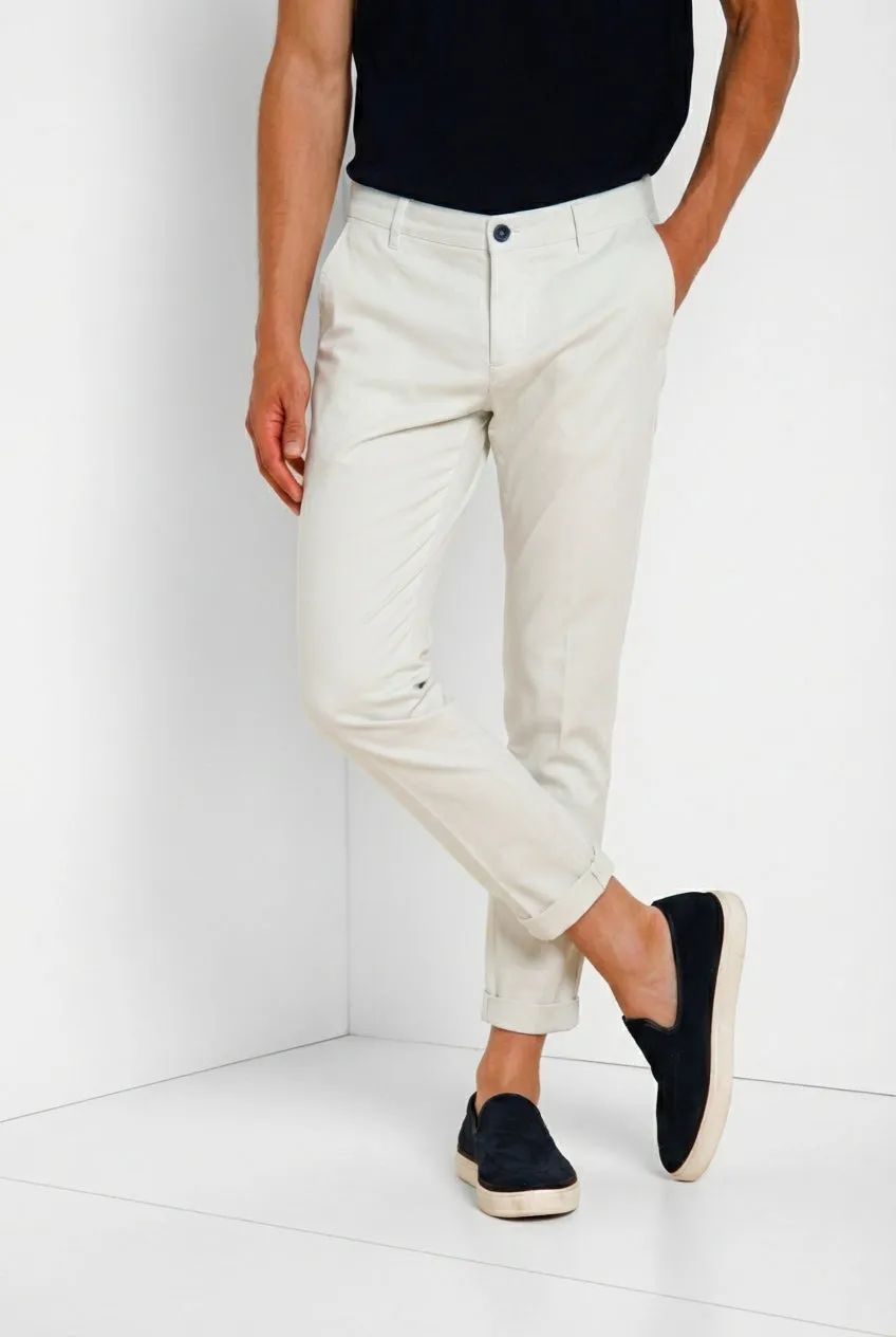 Mason's Milano pantalone chino uomo celeste extra slim