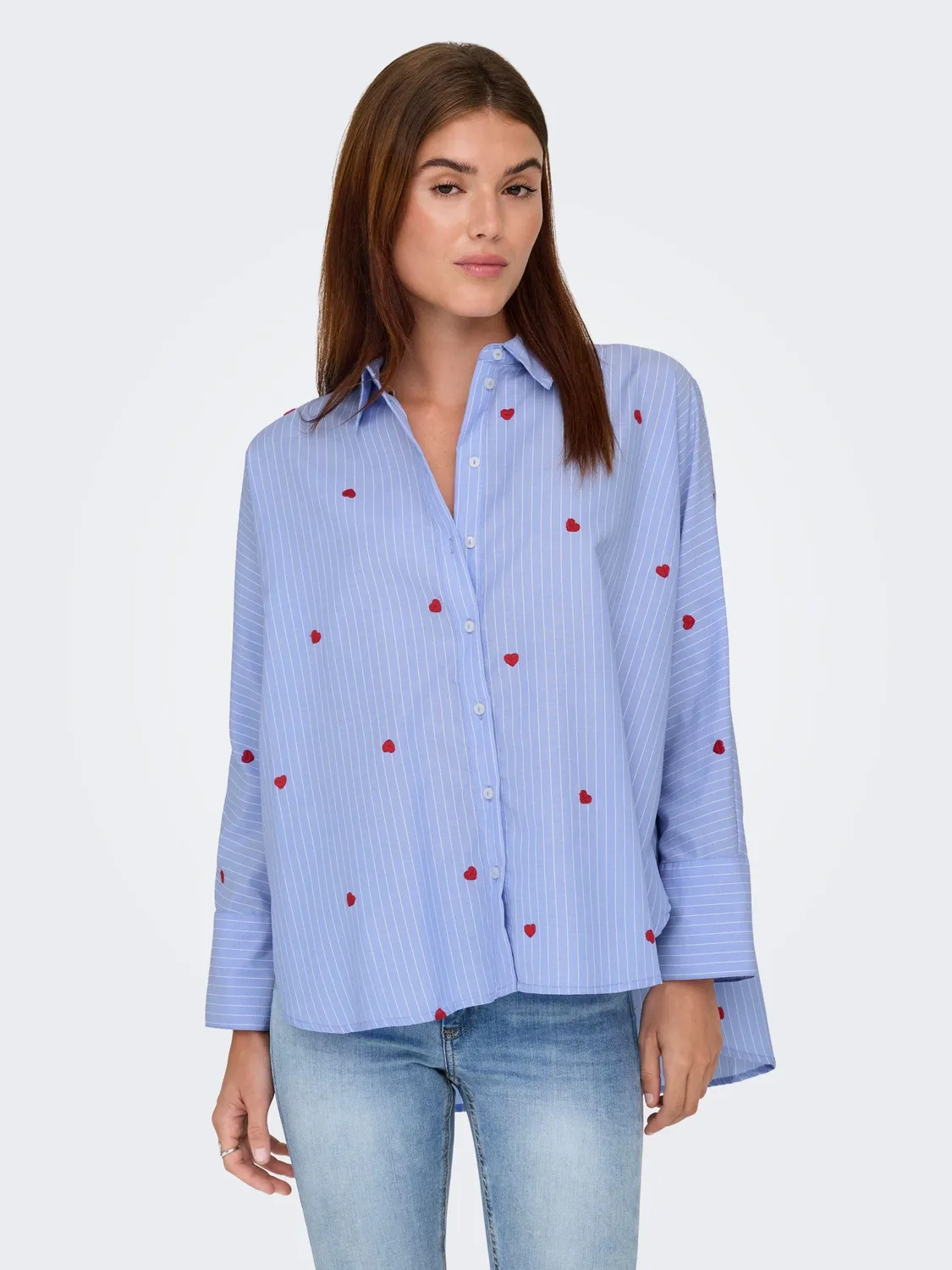 ONLY Onlnew Camicia Donna Manica Lunga Cotone32 IT