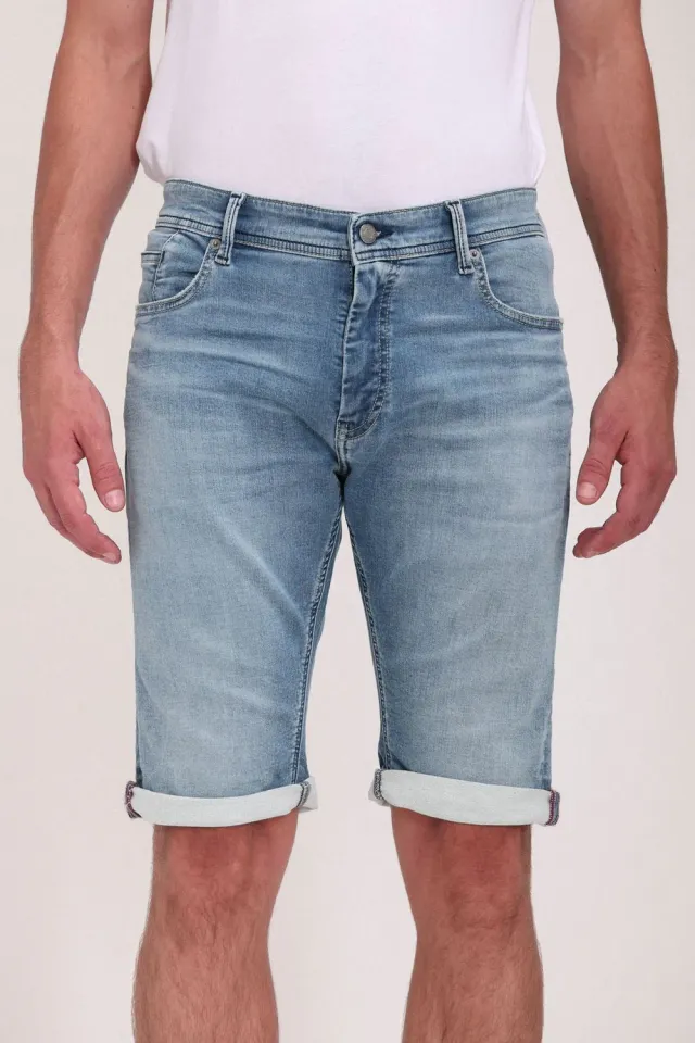 Teddy Smith Scotty 3 bermuda denim uomo indaco chiaro 5 tasche