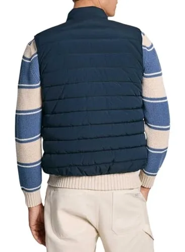 Pepe Jeans Toby gilet uomo M blu imbottito collo imbuto