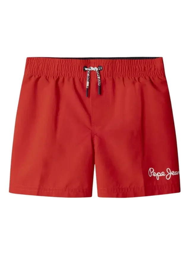 Pepe Jeans PJ Solid Costume Mare Ragazzo con Tasca