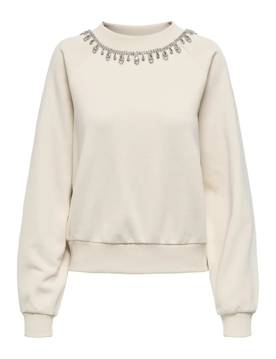ONLY Onljett L/S O-Neck Box felpa donna M girocollo