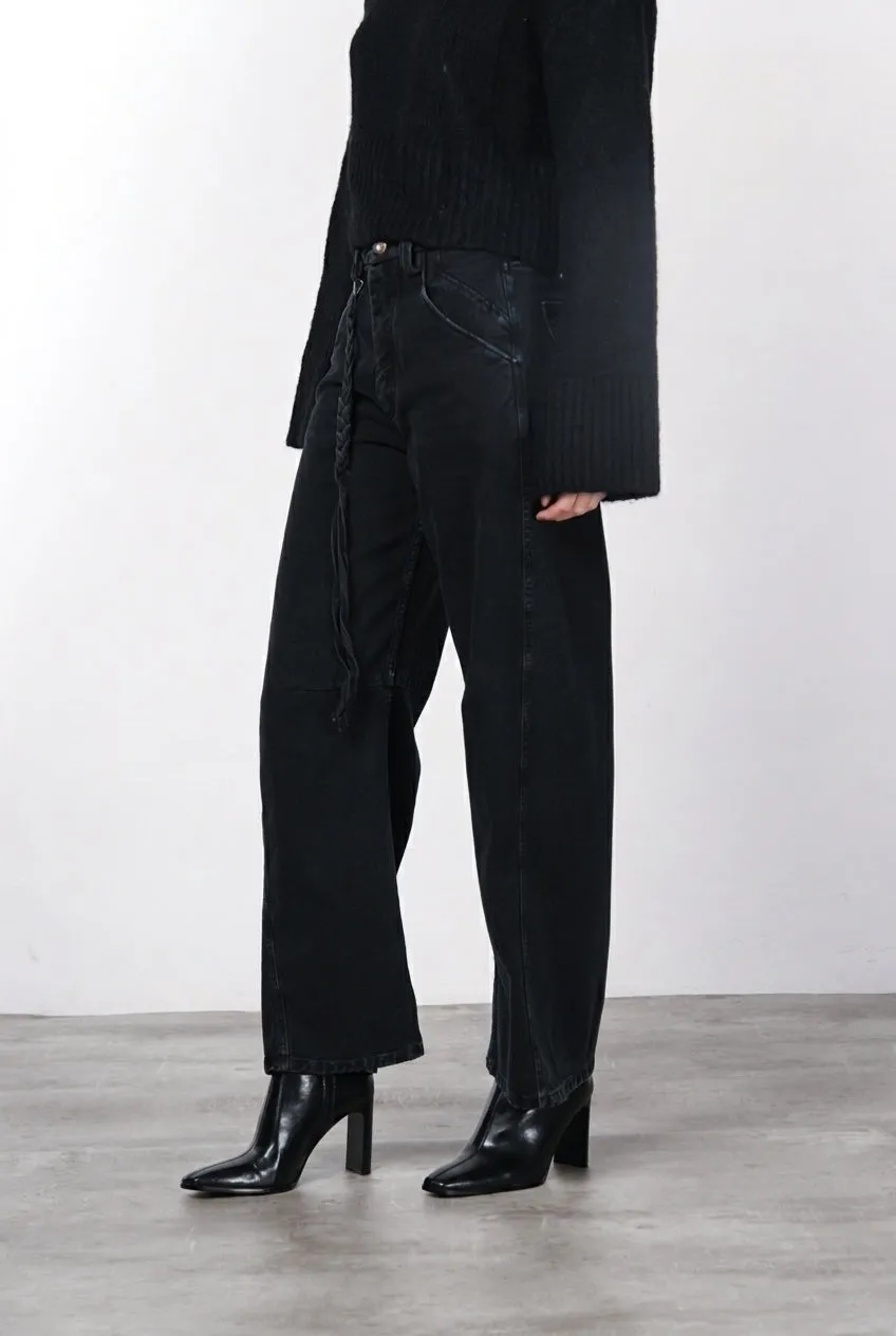 Mason's Veronique chino donna nero balloon fit