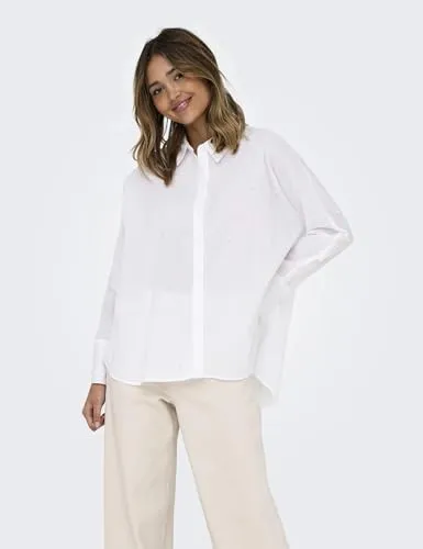 ONLY Onlnew Lina Grace LS Pearl Shirt camicia M perle