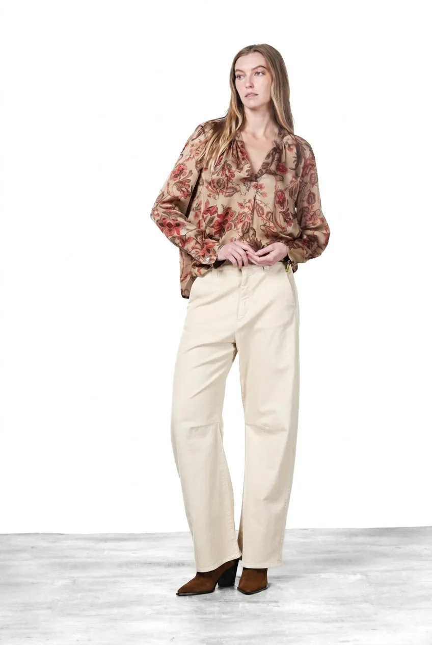 Mason's Adele camicia donna viscosa ghiaccio fiori