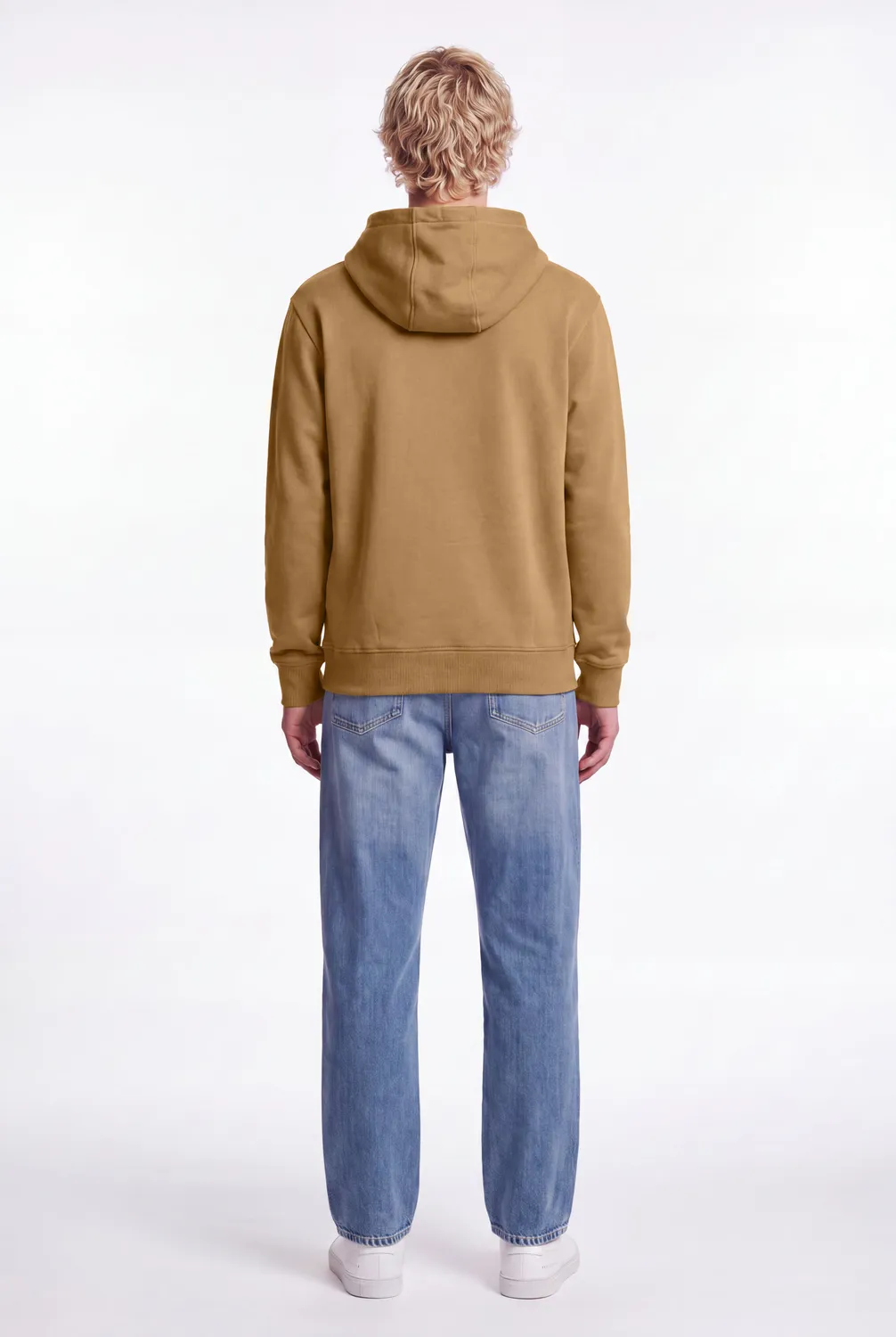 Teddy Smith S-Nark Felpa Uomo Cappuccio Nocciola Classica