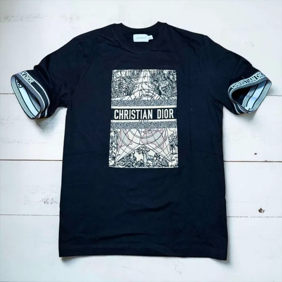 Never Say Never Ispirata Dior t-shirt tessuto nera personalizzata