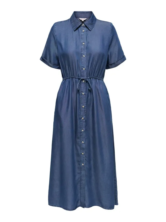 ONLY Onlcharis vestito lungo donna denim taglia S