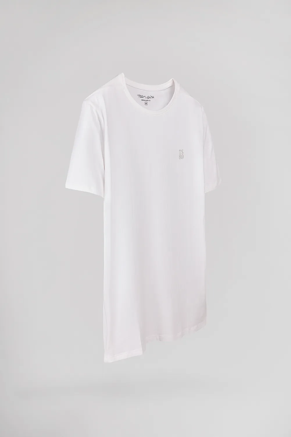 Teddy Smith Telo MC t-shirt regular bianca cotone