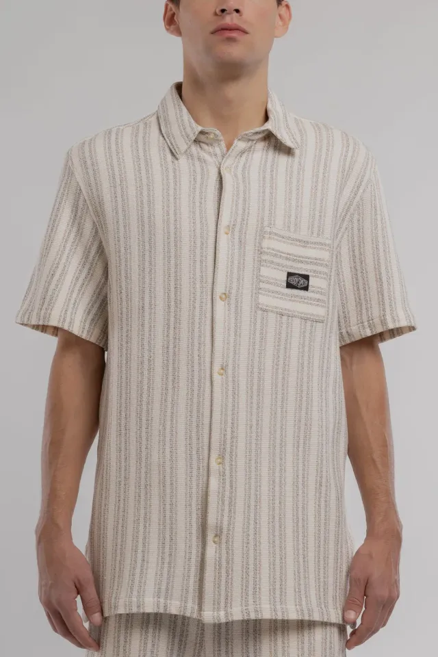 Teddy Smith C-Akuma MC camicia bianca maniche corte