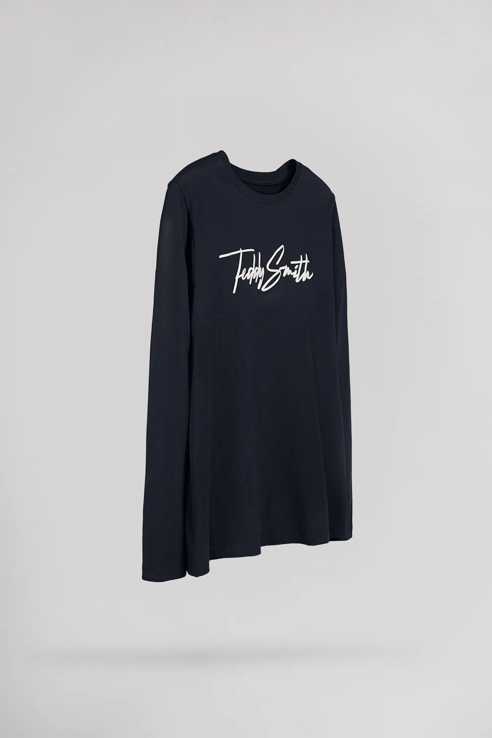 Teddy Smith T-Evan ML JR t-shirt maniche lunghe navy cotone