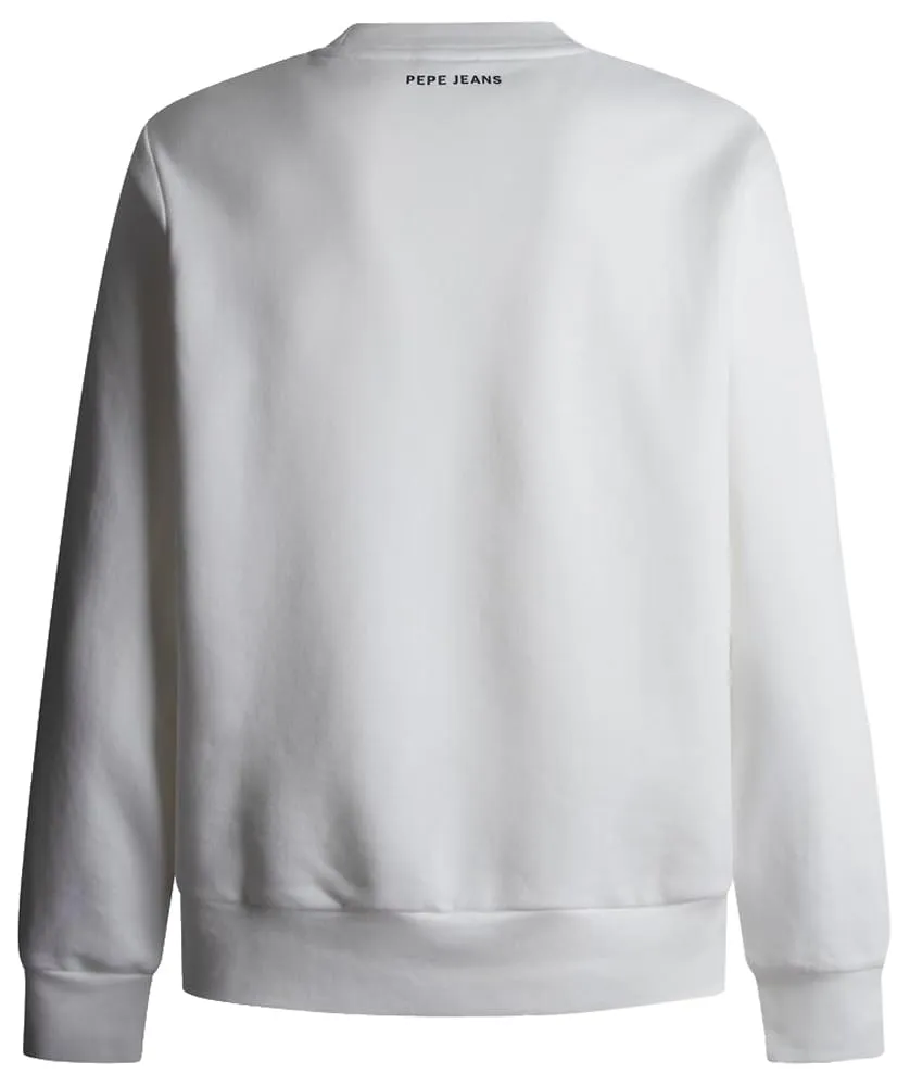 Pepe Jeans RBR Team Logo Crew felpa uomo relaxed fit cotone