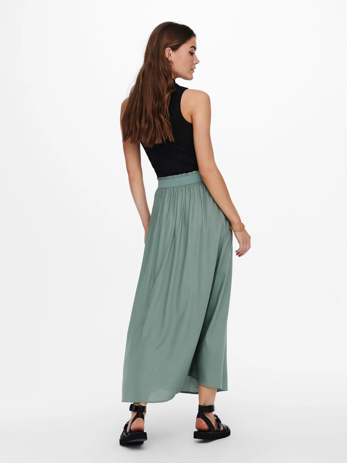 ONLY ONLPEMA Gonna Jeans Lunga Blu Night Sky