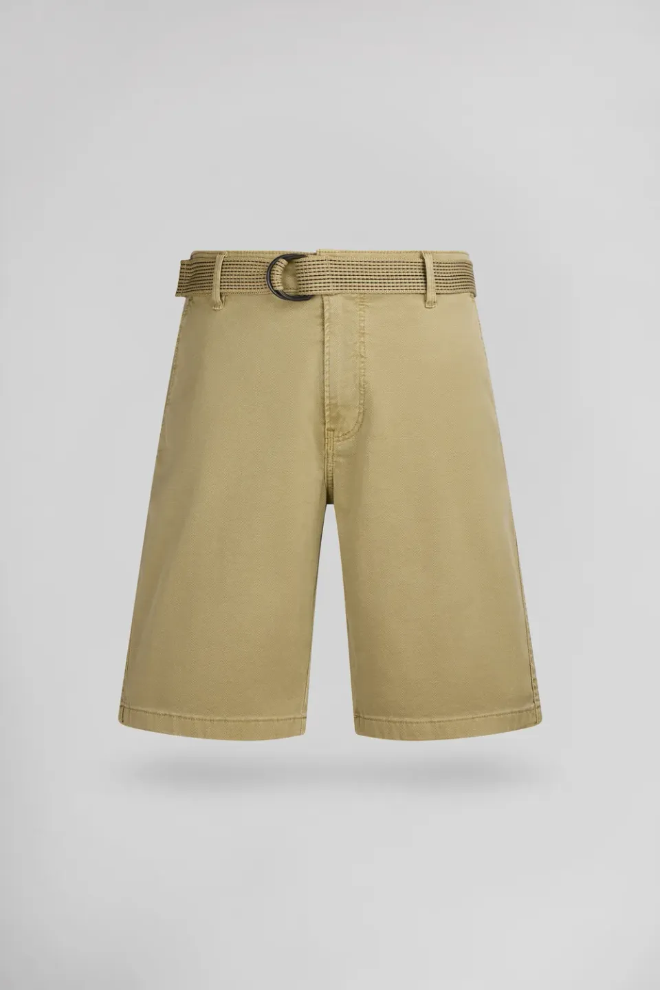 Teddy Smith Staton Chino Worker shorts beige con cintura